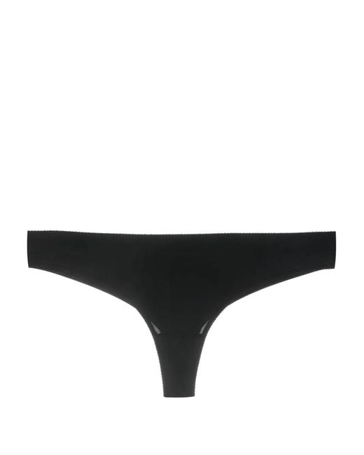 Eres Black Roller Low-Rise Thong