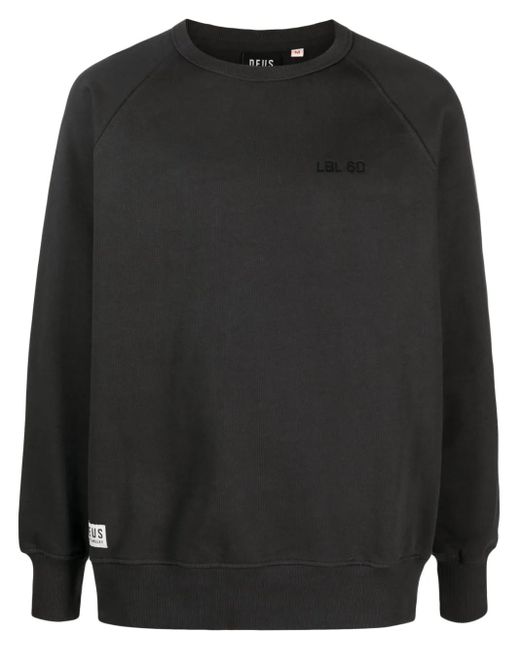 Sudadera No.177 con número estampado Deus Ex Machina de hombre de color Black