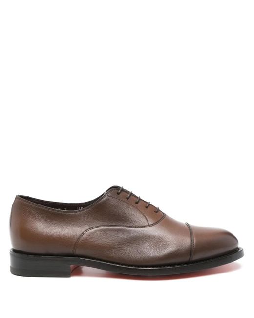 メンズ Santoni オックスフォード シューズ Brown
