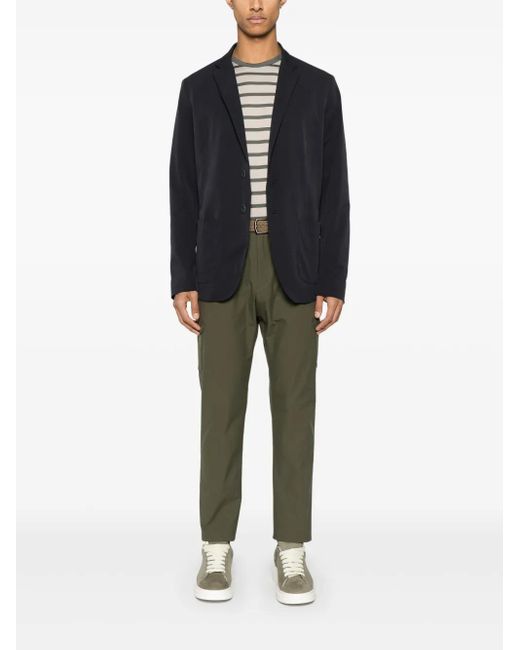 Herno Blue Single-Breasted Jacket for men