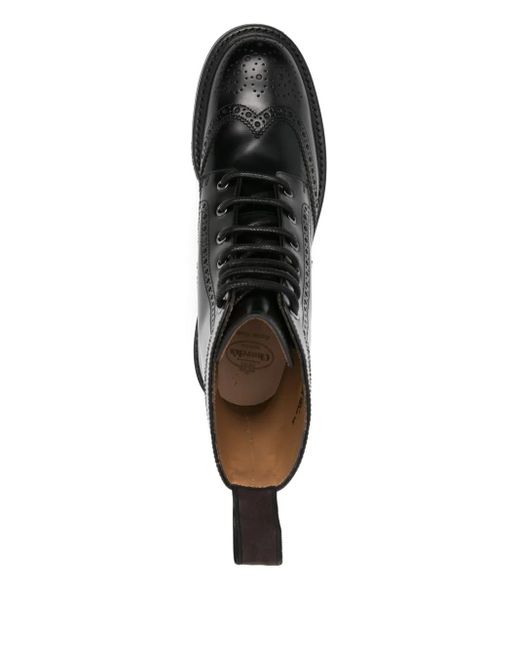 Church's Black Lace-Up Brogue Boots