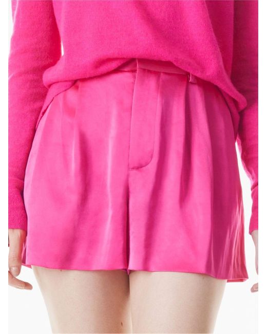 Pantalones cortos con pinzas Alice + Olivia de color Pink