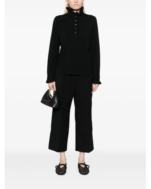 Top En Coton Noir Agnès B. Taille L - Occasion En Parfait état