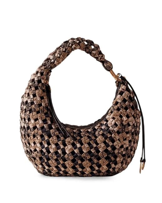 Borbonese Brown Gewebte Tote Bag