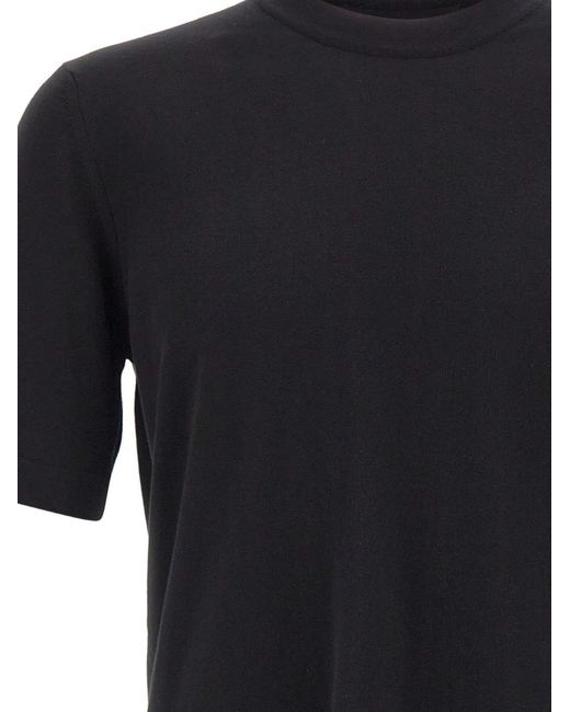 K-Way Black Ribbed Patch Cotton Sweater for men