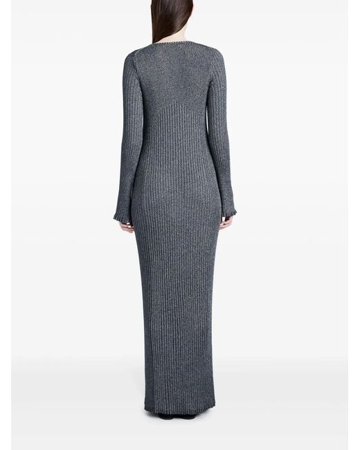Proenza Schouler Gray Joni Maxi Dress