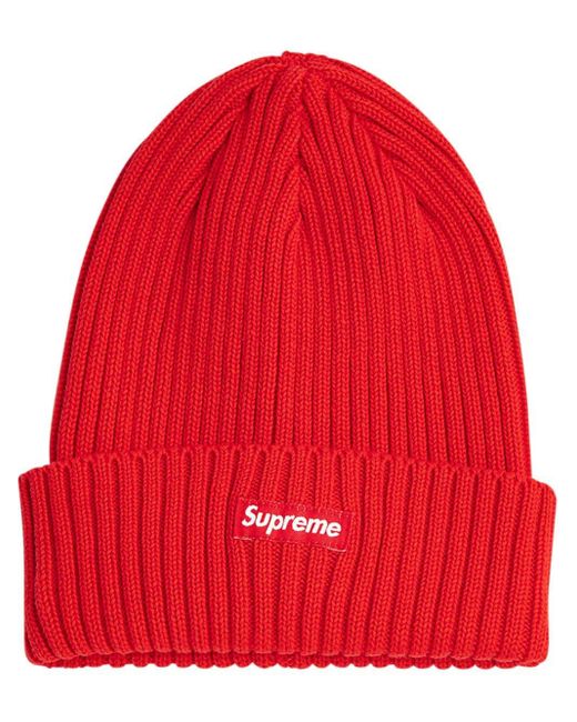 Supreme Overdyed Ribbed Knit Beanie in 