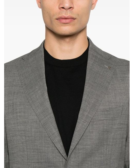 Tagliatore Gray Single-Breasted Suit for men