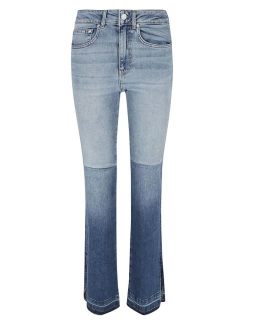 AG Jeans バイカラー ストレートジーンズ Blue