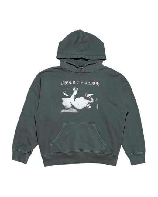 Enfants Riches Deprimes Green Graphic-Print Hoodie for men