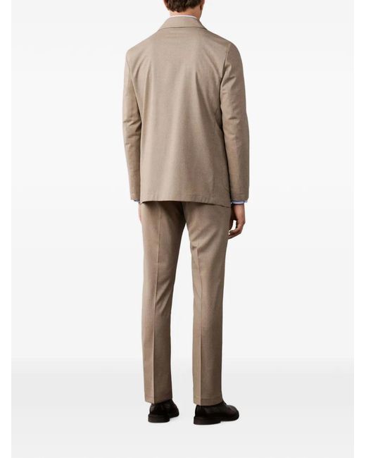 Hackett Natural Single-Breasted Wool Blazer for men