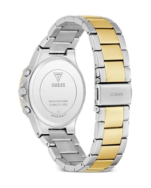 Guess Metallic Quarz-Armbanduhr Mit Kristallen 36Mm