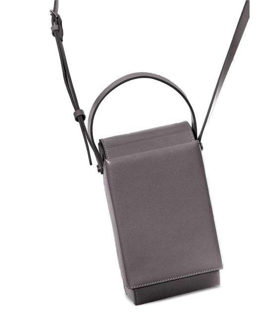 Merryl Tielman Frank Crossbodytas Met Omslag En Handvat in het Gray