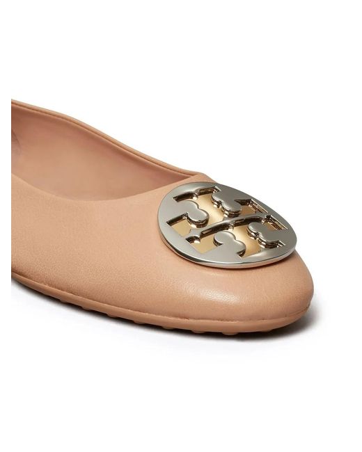 Tory Burch Natural Claire Ballerina Shoes