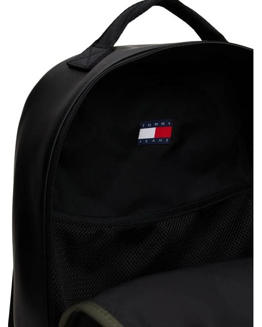 Tommy Hilfiger Black Zip-Fastening Backpack for men