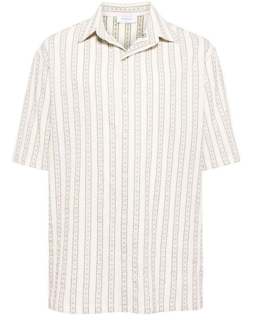 Off-White c/o Virgil Abloh Gestreept Overhemd Met Arrowsprint in het White voor heren