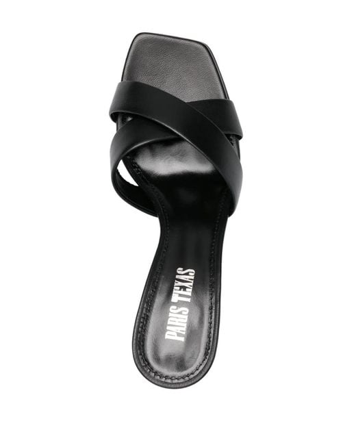 Paris Texas Black Slip On Heels