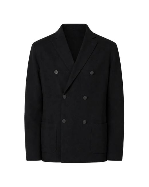 Drumohr Black Double-Breasted Blazer for men