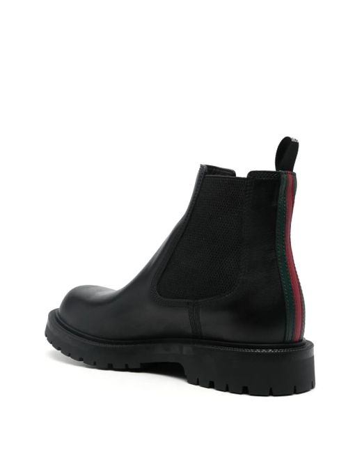 Gucci Black Leather Ankle Boot for men