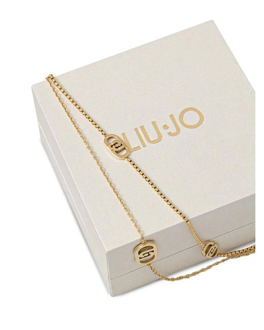 Liu Jo Metallic Logo-Embellishment Necklaces