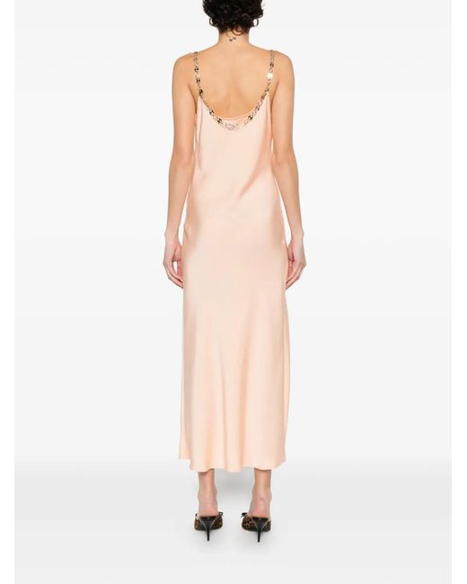Rabanne White Chain-Strap Midi Dress