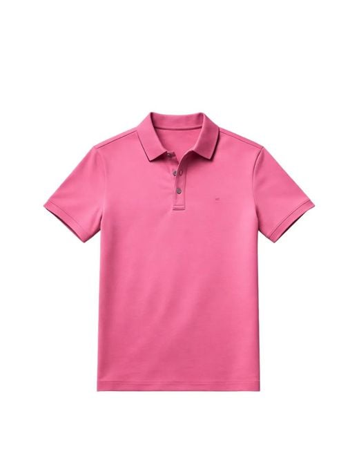 Michael Kors Pink Button Polo Shirt for men