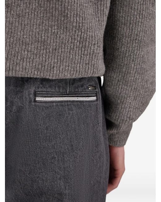Vaqueros Rectos Con Pinzas Herno de hombre de color Gray