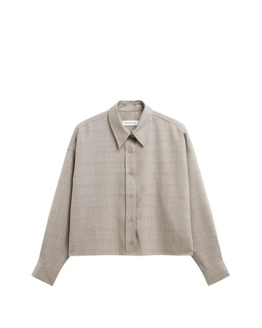 Frankie Shop Natural Arlen Boxy Shirt