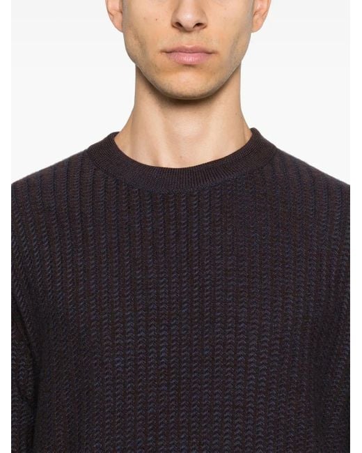 D4.0 Black Patterned Sweater for men