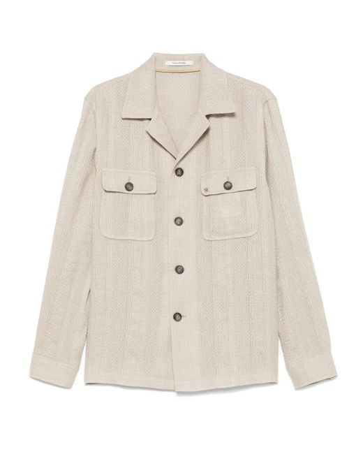 Tagliatore Barrow Hemdjacke in Natural für Herren