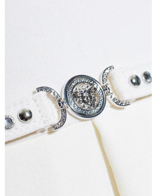 Versace White Wool Dress