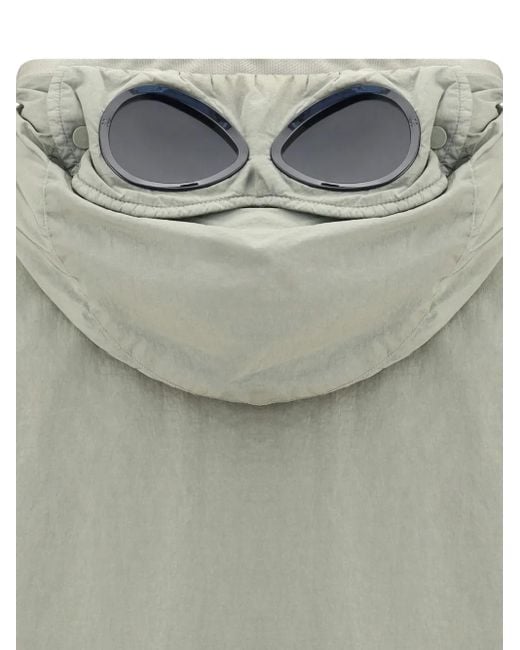 C P Company Gray Chrome-R Goggle-Detail Pocket Jacket for men