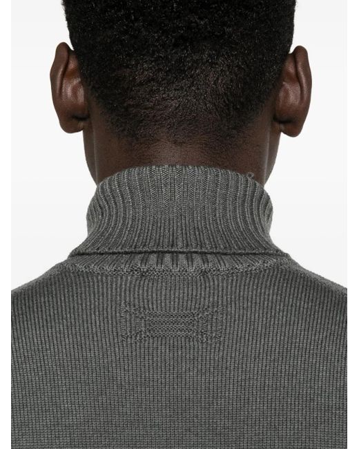 Maglione A Collo Alto di Drumohr in Gray da Uomo