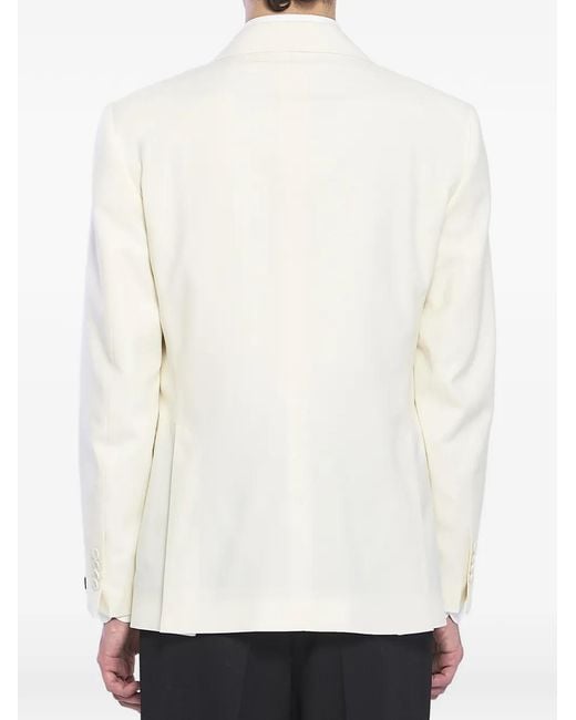 Tagliatore White Double-Breasted Blazer for men