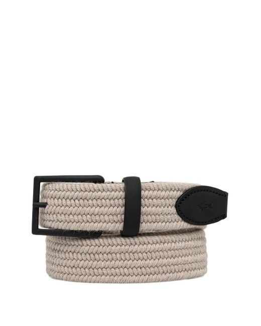 Paul & Shark Black Braided Belt for men