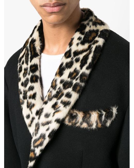 Wacko Maria Shawl-lapel Single-breasted Coat in Black for Men