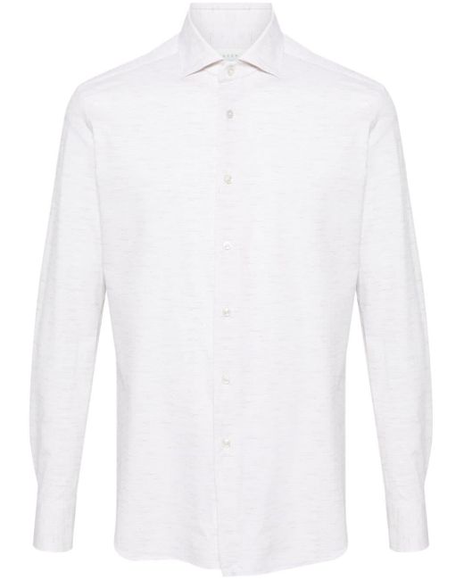Xacus White Active Spread-collar Shirt for men