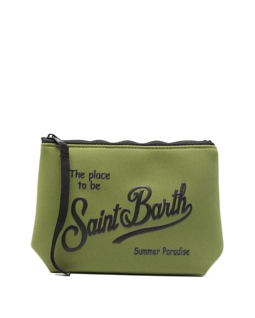 Mc2 Saint Barth Green Aline Clutch Bag