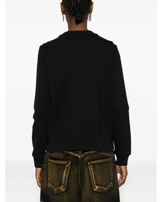 Just Cavalli Black Tiger Head Cotton Sweatshirt