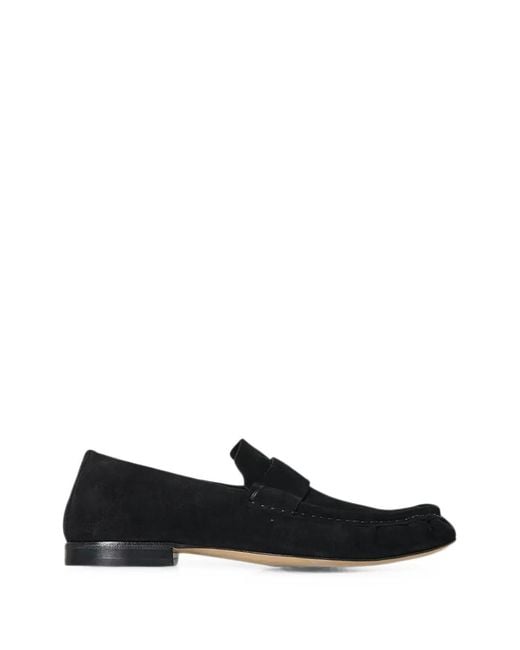The Row Black Soft Moccasins
