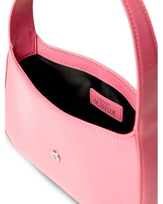 Twinset Pink Magnetic-Closure Shoulder-Bag