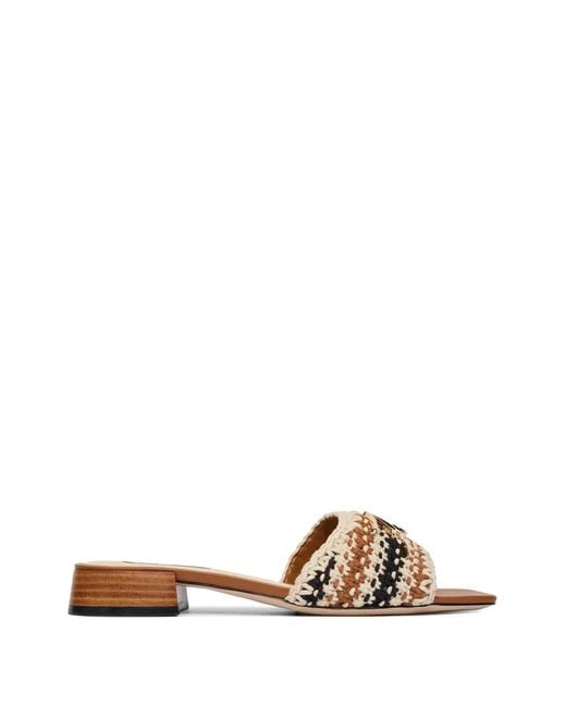 Karl Lagerfeld Natural Petalo Ii Crochet Signia Slide