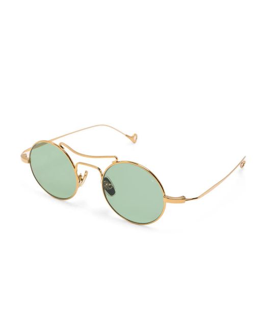 Eyepetizer Green Vespucci Round-Frame Sunglasses