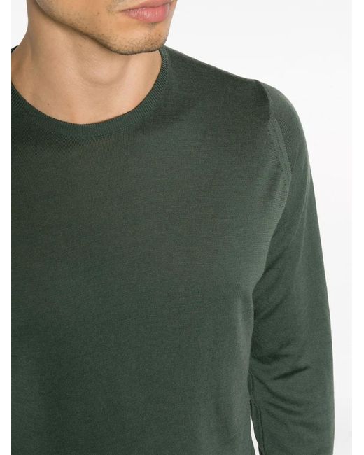 John Smedley Green Marcus Wool Jumper for men