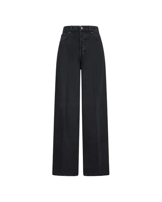 Haikure Black Bethany Pressed-Crease Jeans