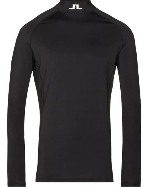 J.Lindeberg Black Aello Compression Top for men