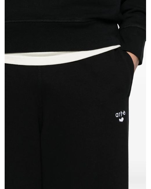 Arte' White Heart Logo Track Pants