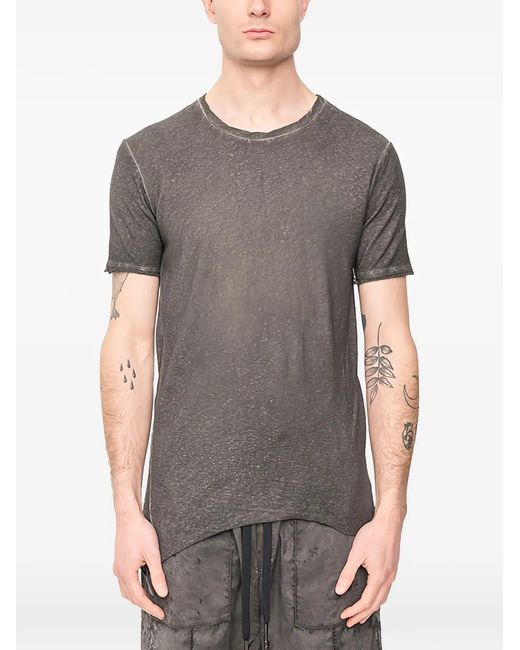 MD75 Gray T-Shirt À Effet Délavé for men