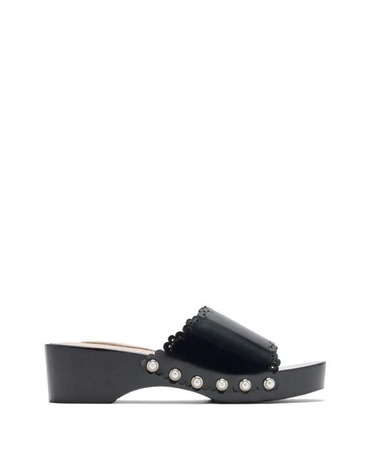 Simone Rocha White Scalloped Pearl Sandals
