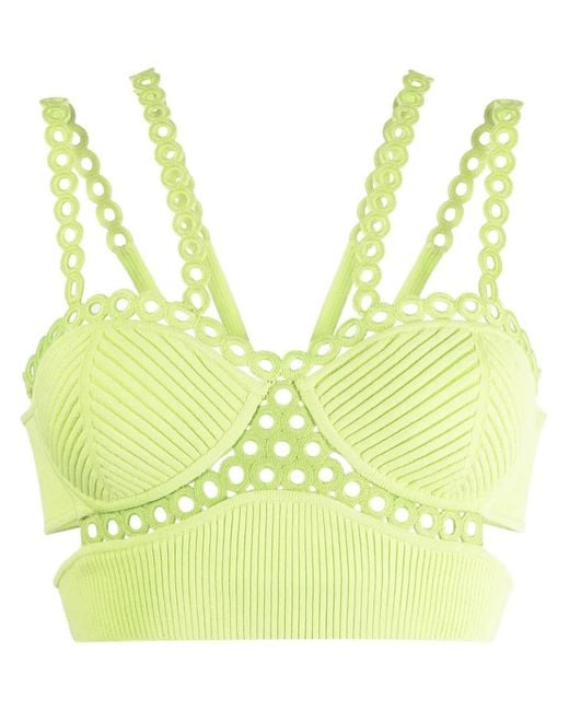 Jonathan Simkhai Mouwloze Bralette in het Yellow